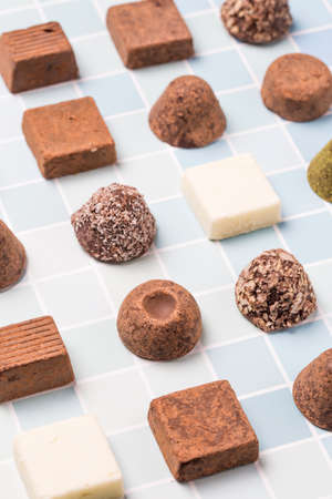 Different flavors of chocolate