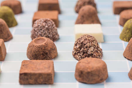 Different flavors of chocolate