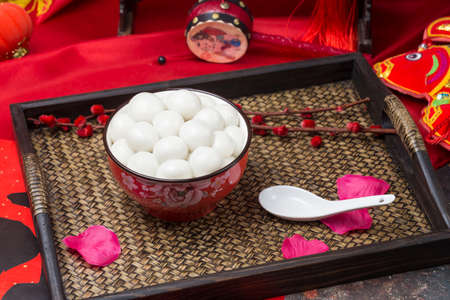 Tangyuan is a traditional Chinese cuisineの写真素材