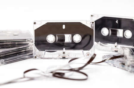 Cassettes gradually eliminated by the timesの写真素材