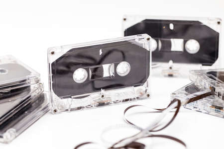 Cassettes gradually eliminated by the timesの写真素材