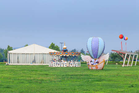 Dalian ocean diamond bay binhai parkのeditorial素材