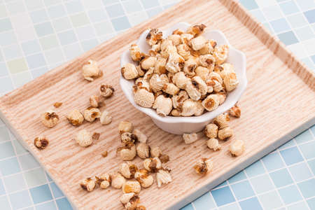 Delicious popcorn made from corn