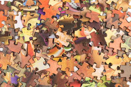Many puzzles make up a complete patternの写真素材
