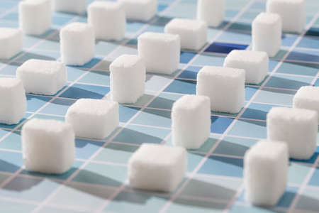 White sugar cubesの写真素材
