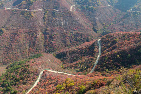 Winding mountain road