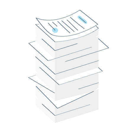 Paper stack, the pile of documents or bills, contracts. Paperwork and routine, research, analyzing...