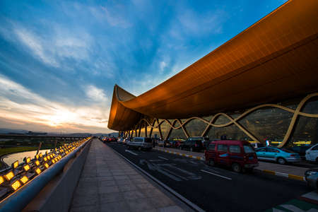 Kunming long water Airportのeditorial素材