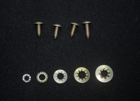 set of various parts, screws, bolt, nut, metal nails and washers for repair