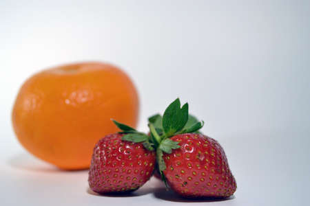Red Strawberry Orangeの写真素材