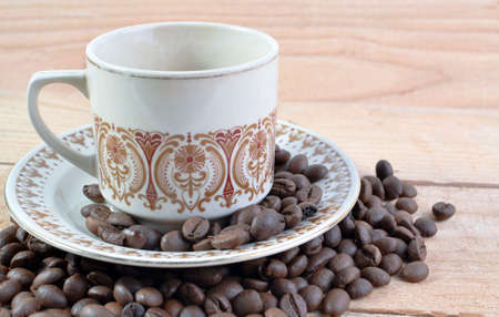 The Cup of Coffee and Beanの写真素材