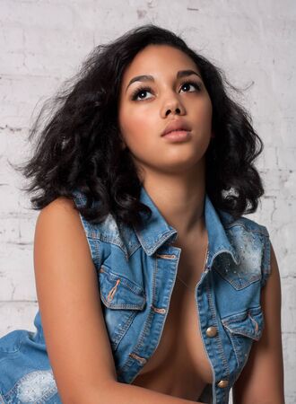 Sexy hot brunetteの写真素材