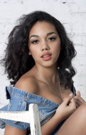 Sexy hot brunetteの写真素材