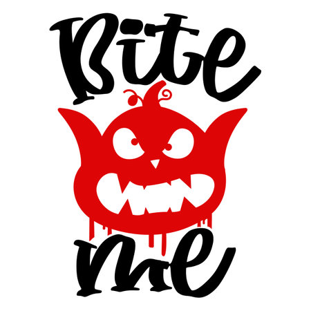 Bite Me Halloween SVG Designのイラスト素材