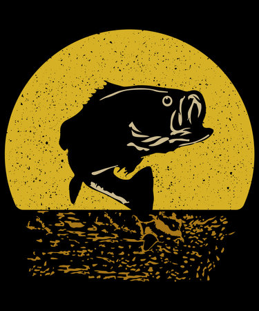 Custom Fishing T-shirt Design | Fishing Tのイラスト素材