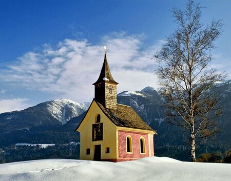 Chapel in Austriaの写真素材