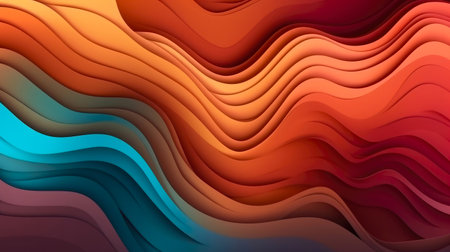 Abstract background with paper cut shapes. 3d rendering, 3d illustration.の素材