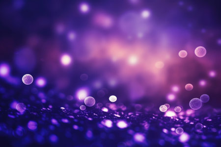 glitter vintage lights background. silver and purple. de-focusedの素材