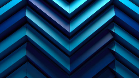 Abstract background of blue triangles. 3d rendering, 3d illustration.の素材