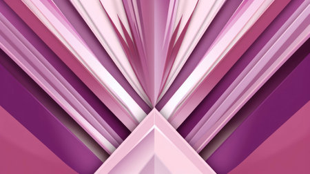 abstract background with pink and violet geometric shapes. 3d illustrationの素材