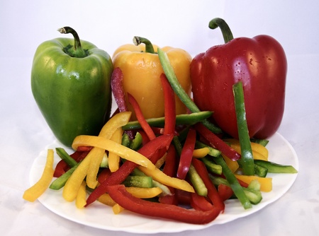 Fresh peppers の写真素材