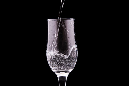 Water glassの写真素材