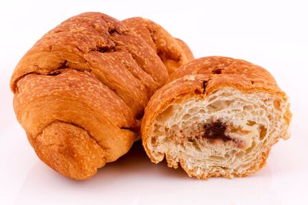Chocolate Croissantの写真素材