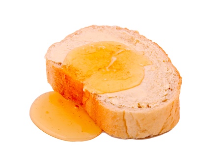 Honey on the breadの写真素材