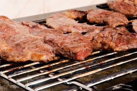 Pork on the home grillの写真素材