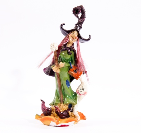 The figurine of the witchの写真素材