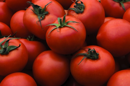 Tomatoes background の写真素材