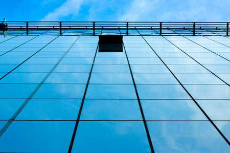 Open window on the modern buildingのeditorial素材