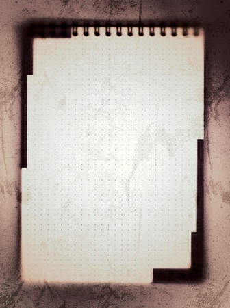 Blank notes with blue linesの写真素材