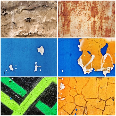 Walls background in the collageの写真素材