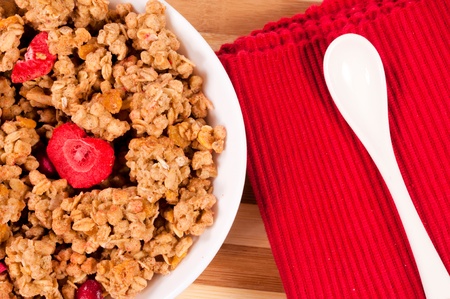 Crunchy musle in white cup