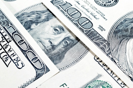Dollars closeup.Highly detailed picture of American money