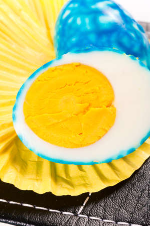 Close up to clorfull eggの写真素材