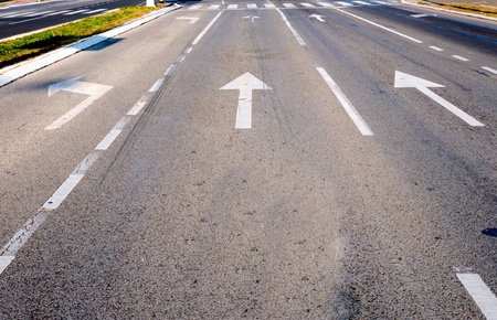 Arrows on the street