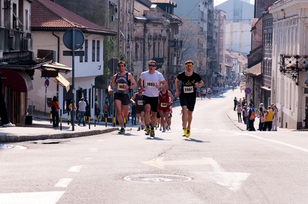 BELGRADE - APRIL 21: A 26th International Belgrade Marathon April 21, 2013 in Belgrade, Serbia.