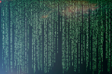 Abstract green matrix theme as background
