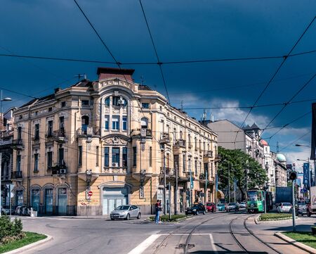 BELGRADE, SERBIA - MAY 13: Sava Mala Street on May 13, 2016 in Belgrade, Serbia. Street is the main...