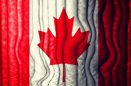 Abstract Canadian flag as the backgroundの写真素材