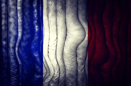 Abstract French flag as the backgroundの写真素材