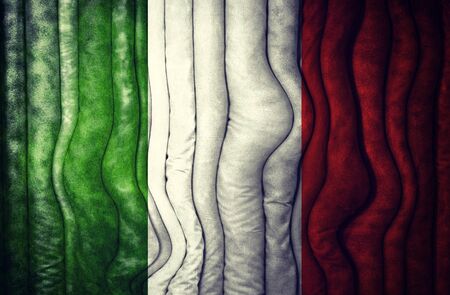 Abstract Italian flag as the backgroundの写真素材