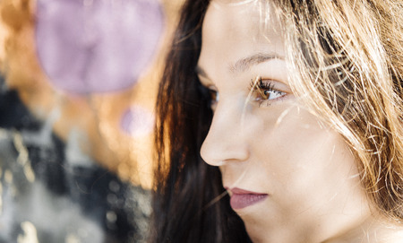 `Portrait of beautiful woman,selective focusの写真素材