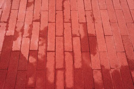 decorative brick texture for won and lettering
