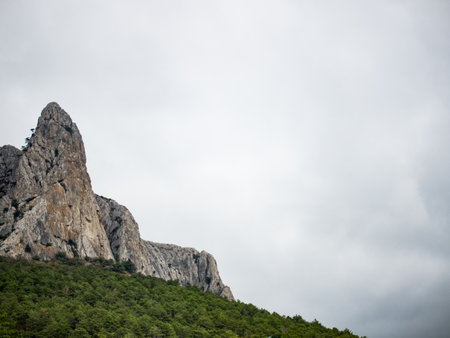 beautiful mountain landscapes. mountains and rocksの写真素材
