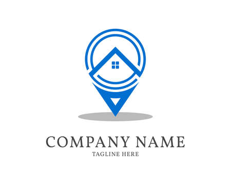 point navigation home map real estate or rentのイラスト素材