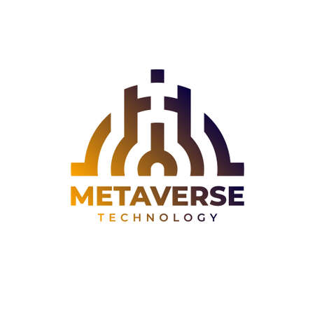 abstract electronic line futuristic vector geometric   design elementのイラスト素材