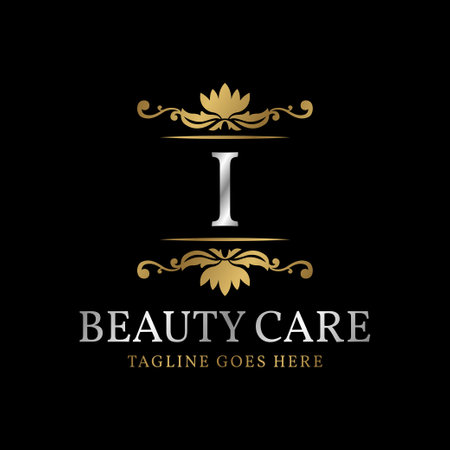 letter I initial luxury vector logo designのイラスト素材